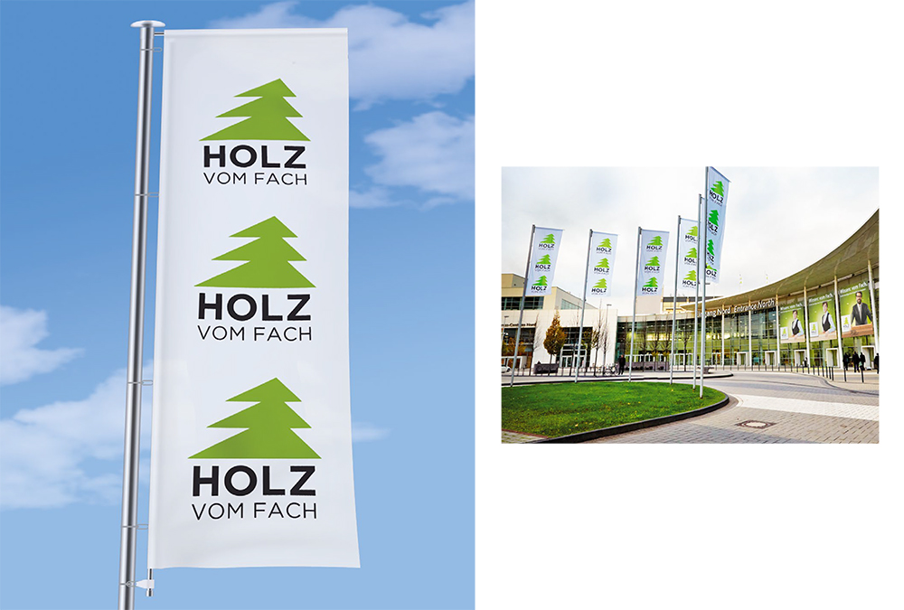 Fahne Holz vom Fach